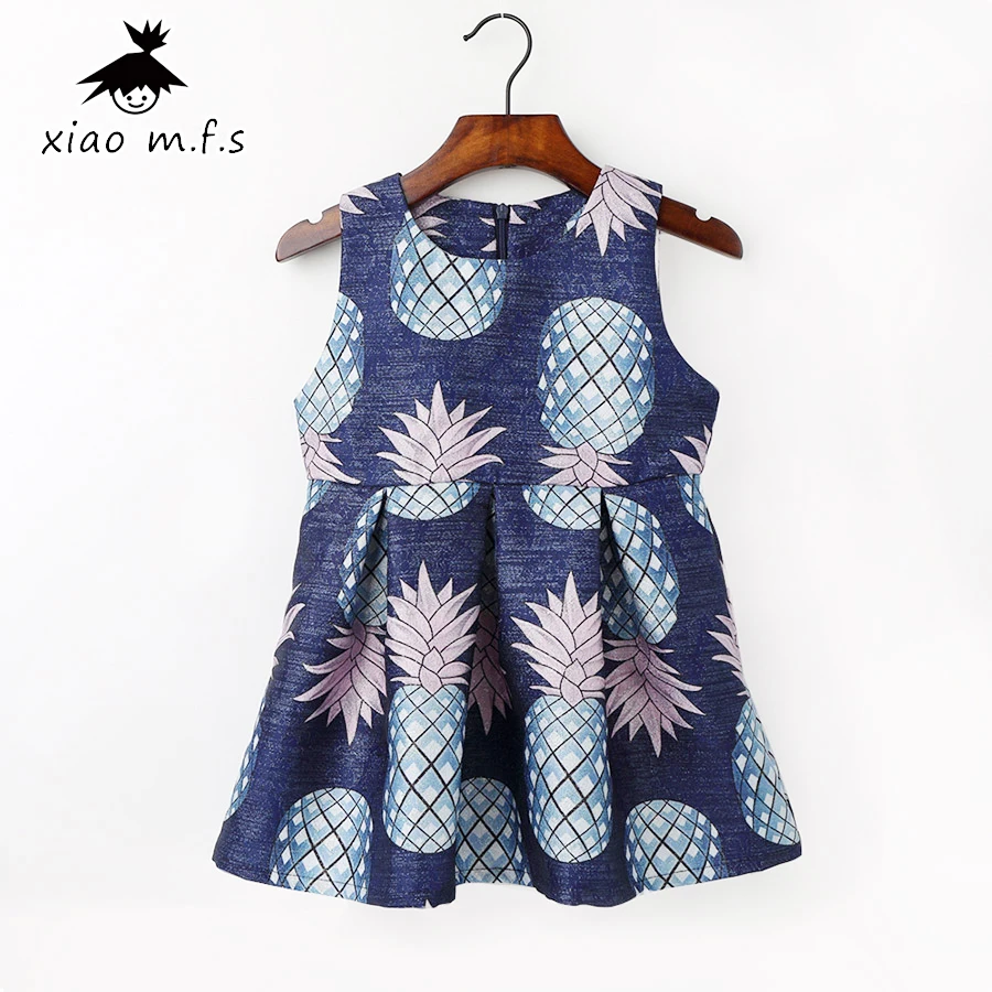 2017 бренд Цветочные Детские платья для девочек костюм принцессы малышей Одежда с