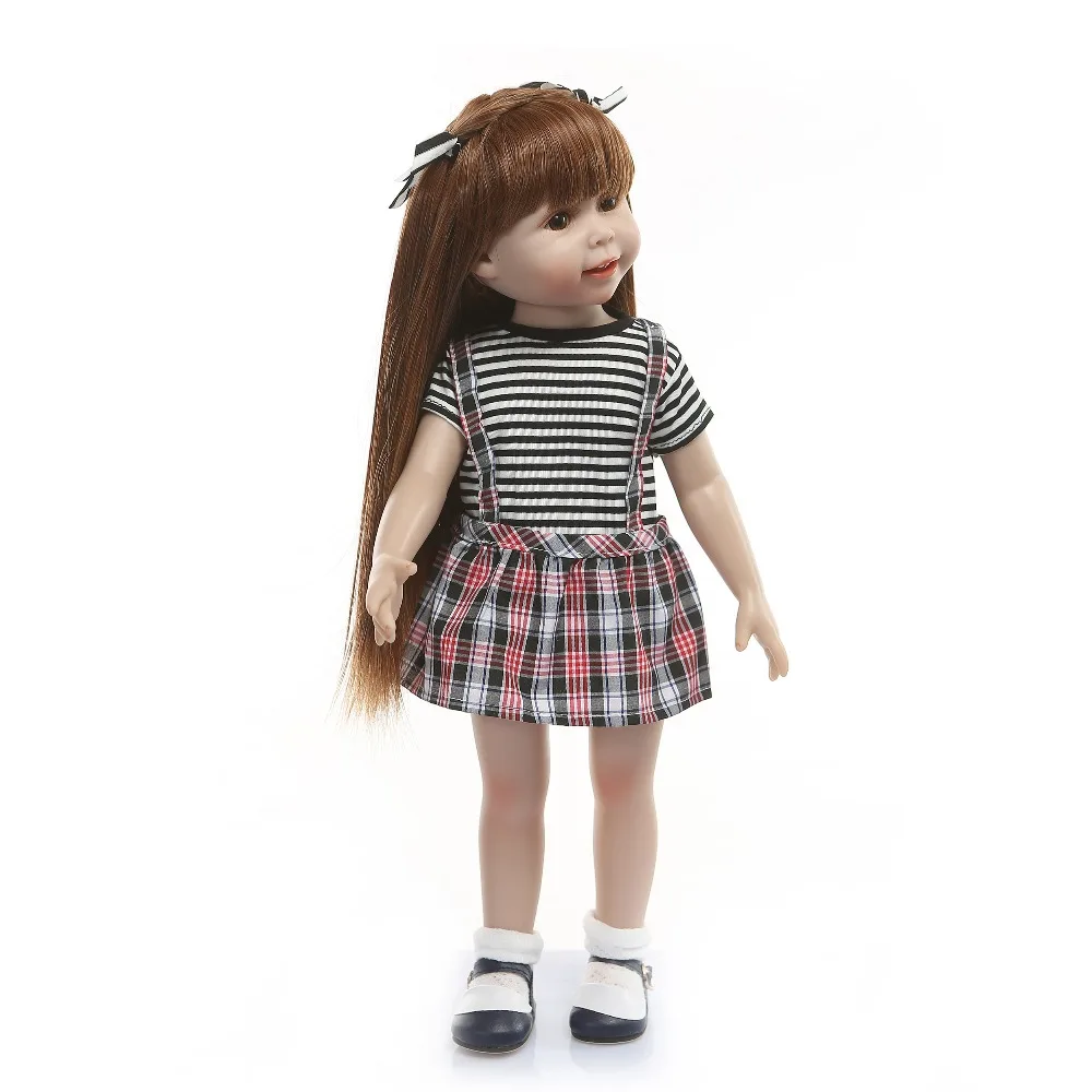 American princess doll 18 Inch 45cm full vinyl silicone reborn babies alive bebes menina bonecas kids toy gifts | Игрушки и хобби