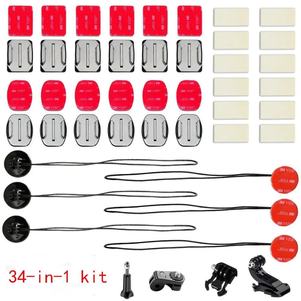 

Комплект аксессуаров для экшн-камеры GoPro Sony Hero 34 в 1