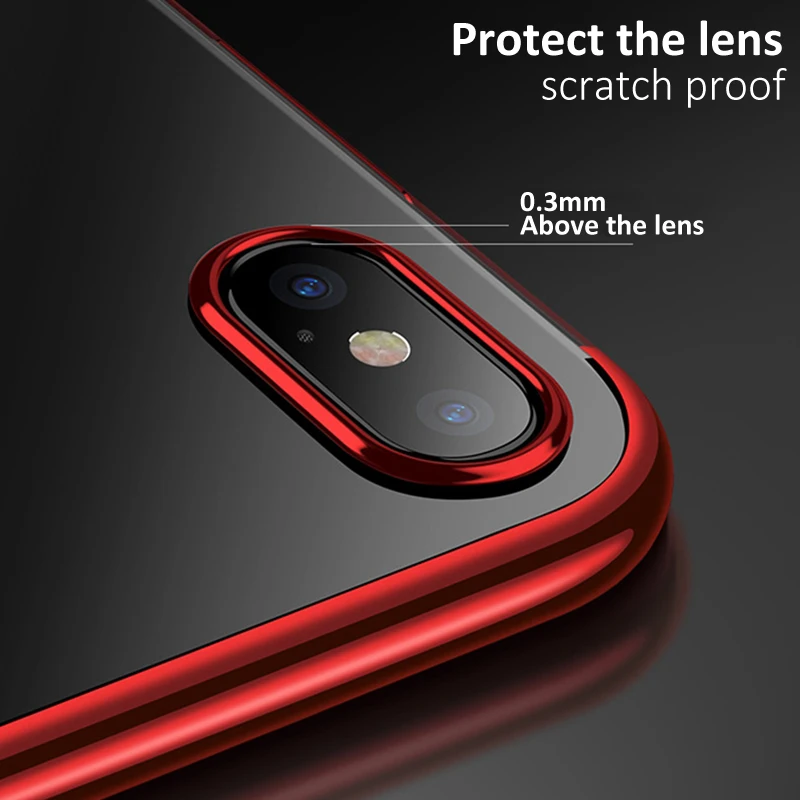 Forubest ТПУ чехол для iPhone X 8 7 6 s Роскошный покрытый прозрачный силиконовый 6s Plus |