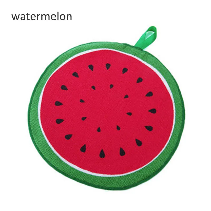 watermelon Экологически чистое мягкое Коралловое бархатное полотенце с животными из мультфильмов, можно повесить на кухню - Цвет: watermelon