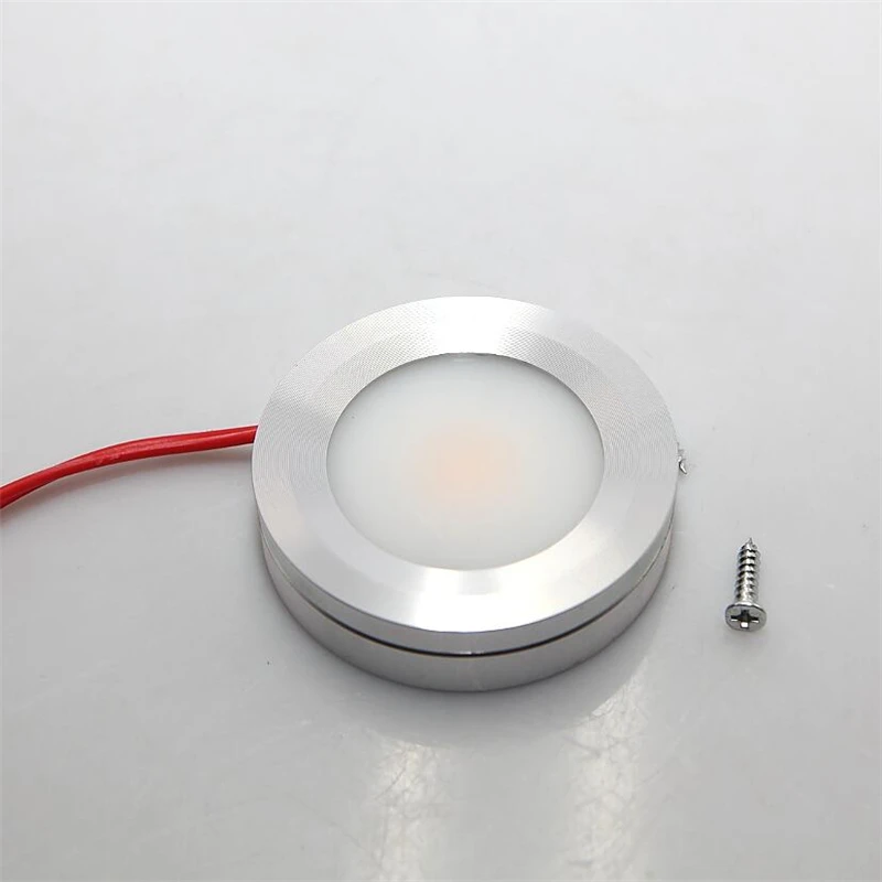 10 шт. 7 Вт COB LED puck light 110 В 220 ультра тонкая круглая светодиодная подсветка под шкаф