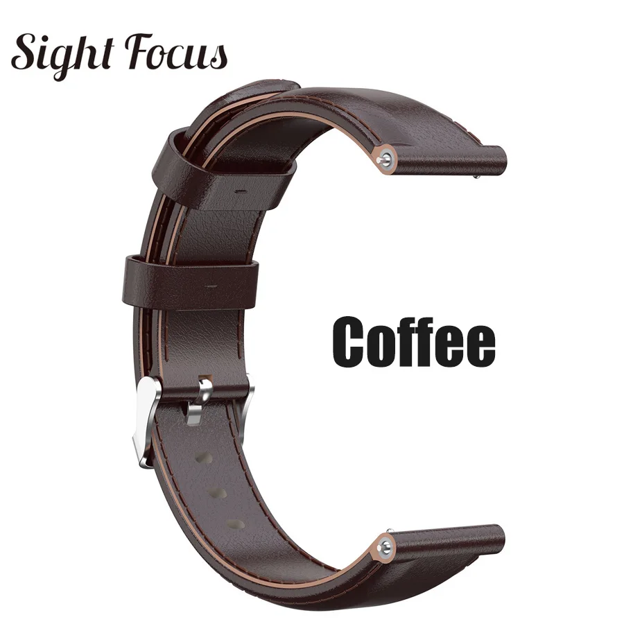 coffee watch band Взгляд фокус Quick Release кожаный ремешок для часов для Suunto 9 Band 24 мм Suunto D5 ремешок траверс ремешок Спартанский спортивный ремешок для наручных часов - Цвет ремешка: coffee watch band