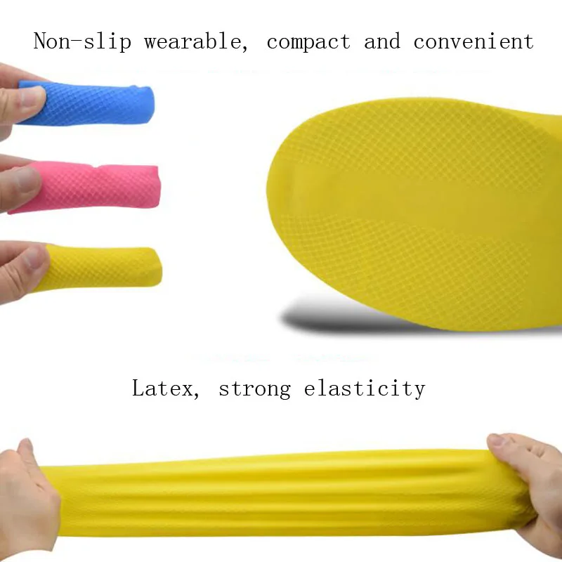 Outdoor latex shoe cover rainy day waterproof thickening non-slip wear foot cover