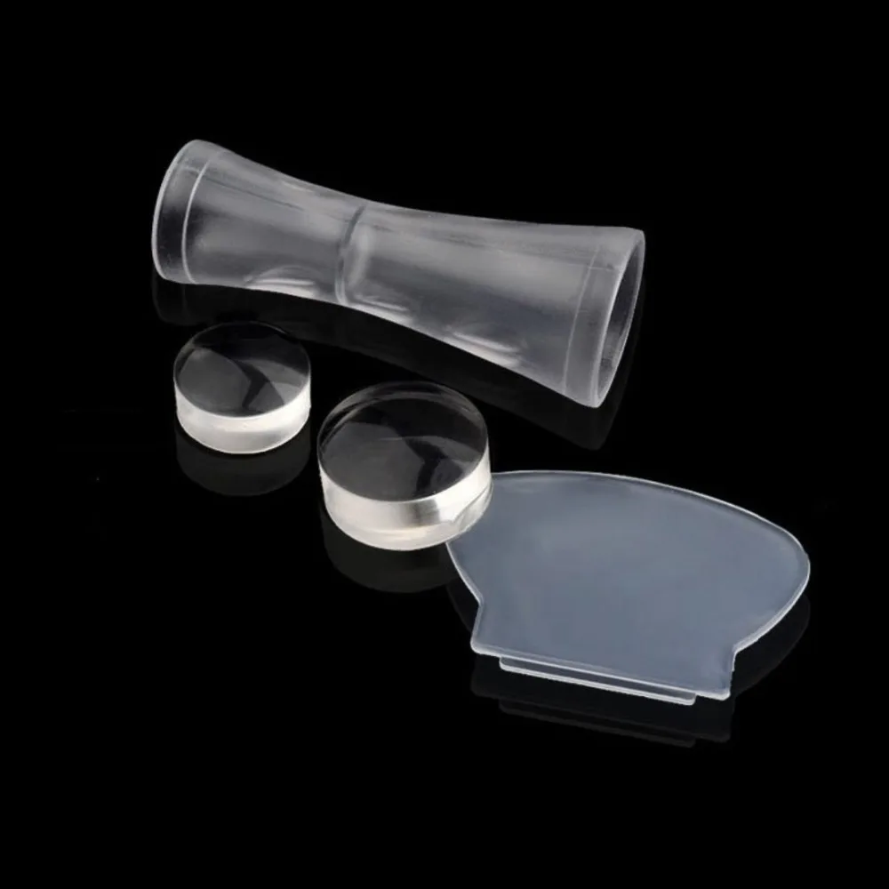 Скребок для стемпинга ногтей с двойной головкой 2 4 см/2 8 см|stamping tool|clear jelly nail