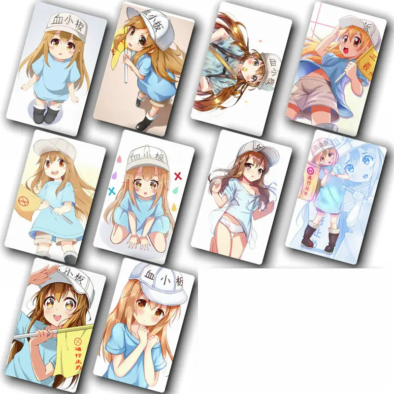 70 шт./лот аниме Hataraku Saibou карта общественного транспорта банковская карта клейкая наклейка DIY водонепроницаемый мультфильм декоративные хрустальные наклейки s