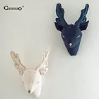 Голова-трофей с плюшевым оленем, настенное крепление для детской комнаты, гостевого коттеджа, набивное животное, украшение для детской спальни, настенное художественное украшение для дома