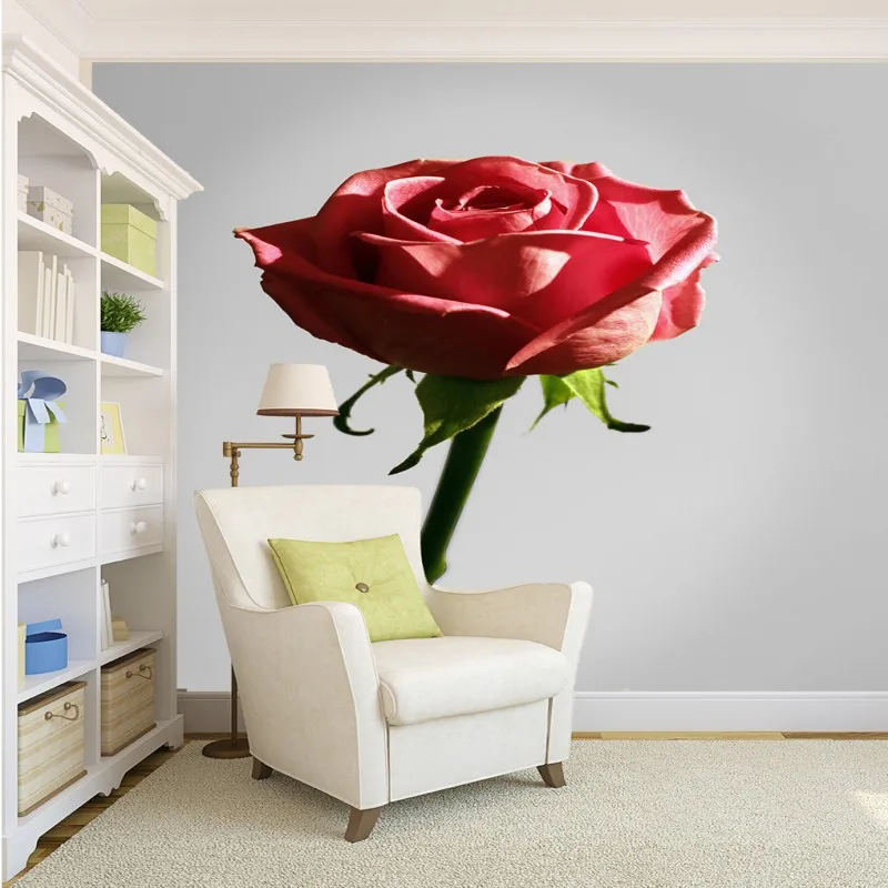 Фото обои HD красная роза вход фон Настенная роспись на заказ Ресторан лобби