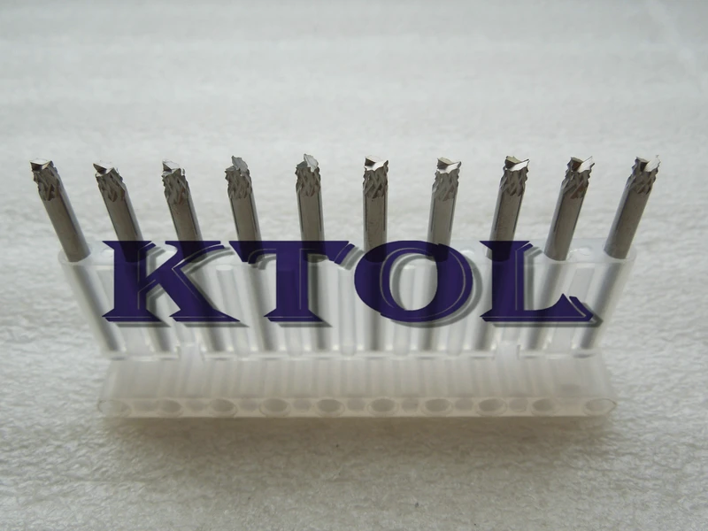 Специальный 10 шт./компл. 3x3x32L фреза из карбида вольфрама с ЧПУ для печатной платы
