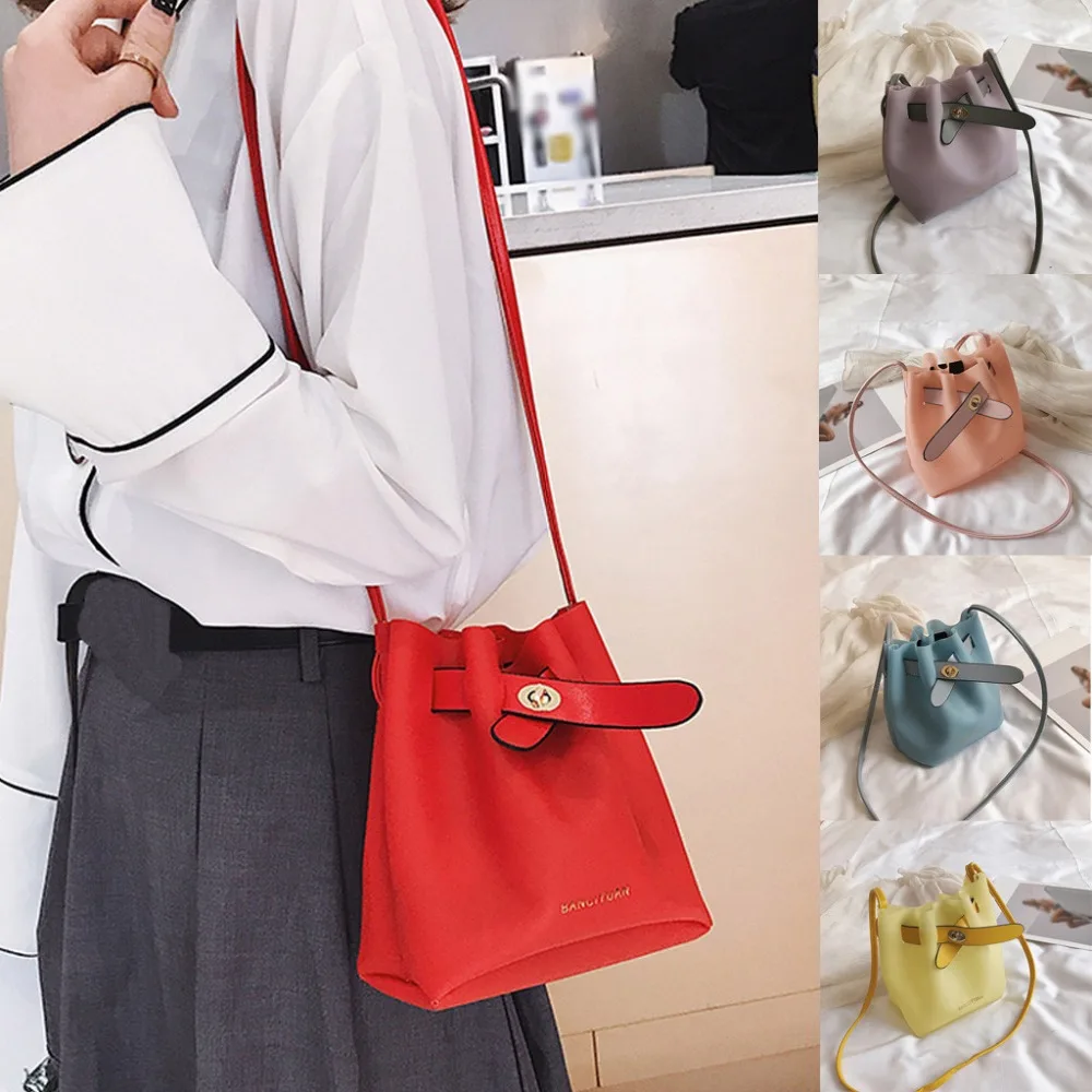 Сумка мессенджер Женская Повседневная однотонный pvc прозрачный наплечья