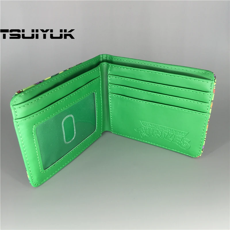 Хит продаж аниме Черепашки-ниндзя TMNT кошельки зажим для денег кошелек детский