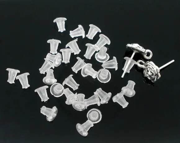 DoreenBeads 300 задняя часть из резины фотоаксессуары 5x5 мм | Украшения и аксессуары