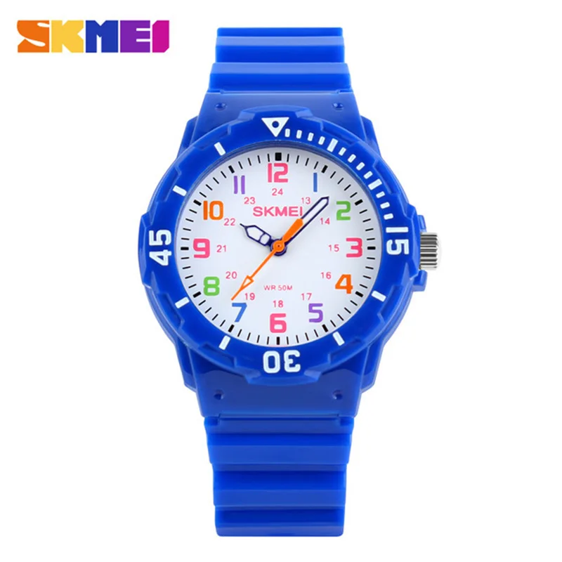 Kids Quartz Watches 50M Waterproof Analog Wristwatches Jelly