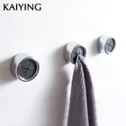 Крепкий самоклеящийся крючок KAIYING, наклейка на стену шкафа, круглая ткань, держатель для чайного полотенца, хромированная застежка, PF011