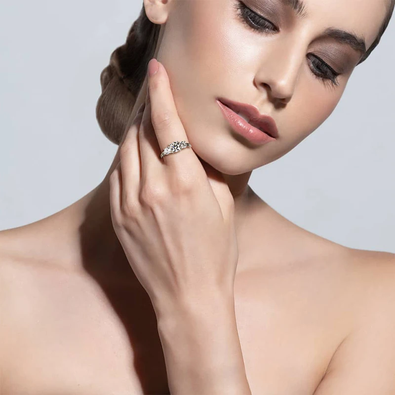 Неотделимые горячие продажи супер блестящий фианит 925 стерлингового серебра