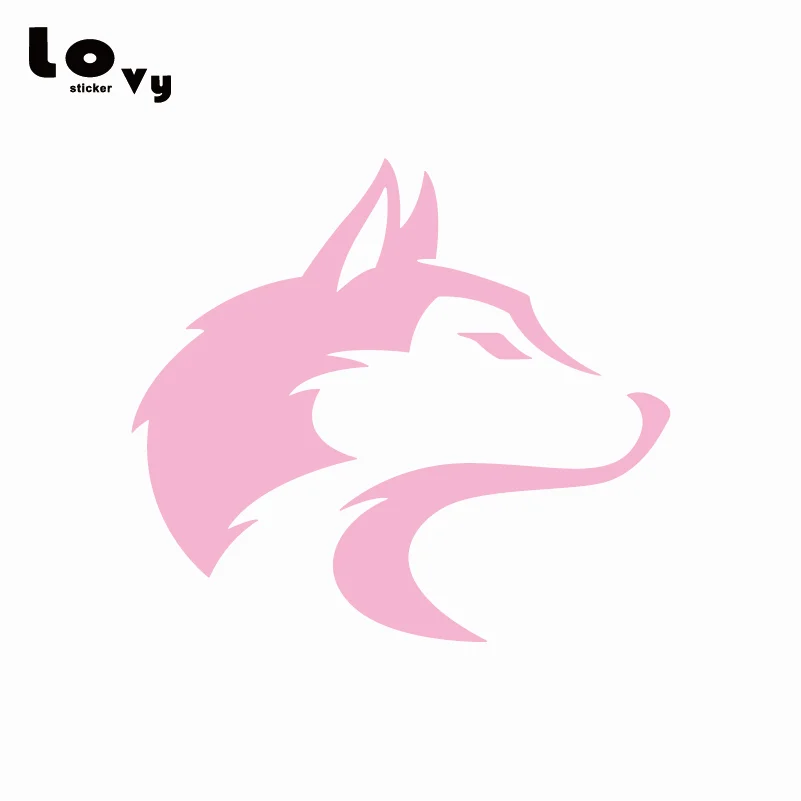 Виниловая наклейка для автомобиля Husky мультяшная собака украшение на заднее окно