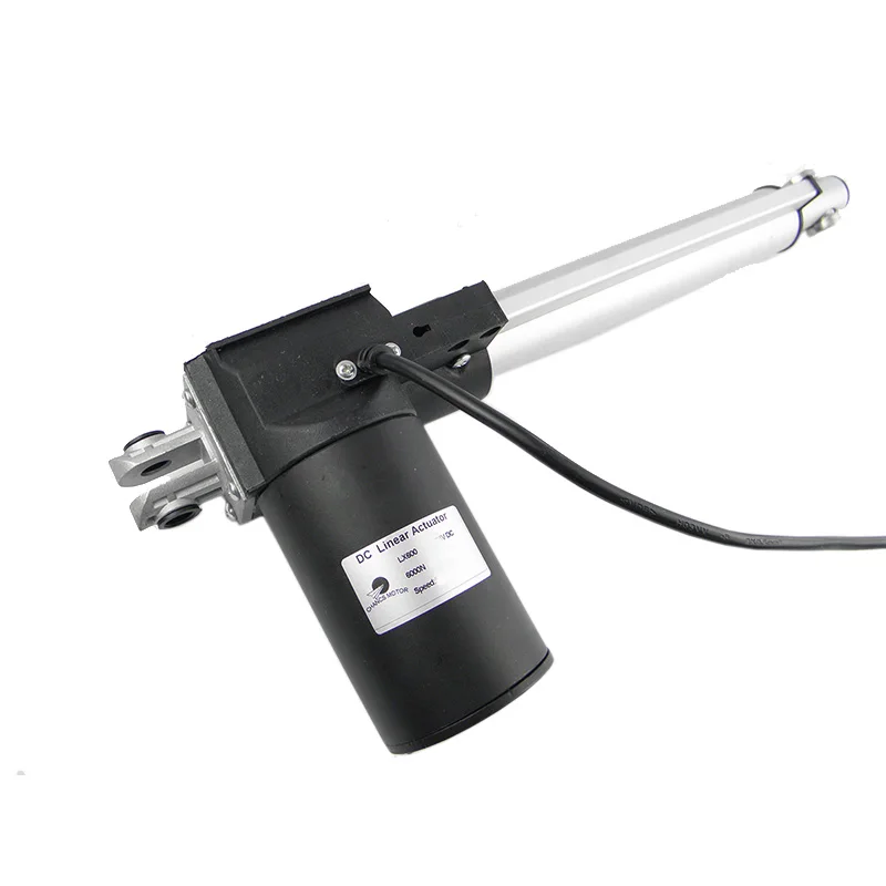 Линейный привод постоянного тока LX600 ход 250 мм DC 12 V/24 V Мини и максимальная сила