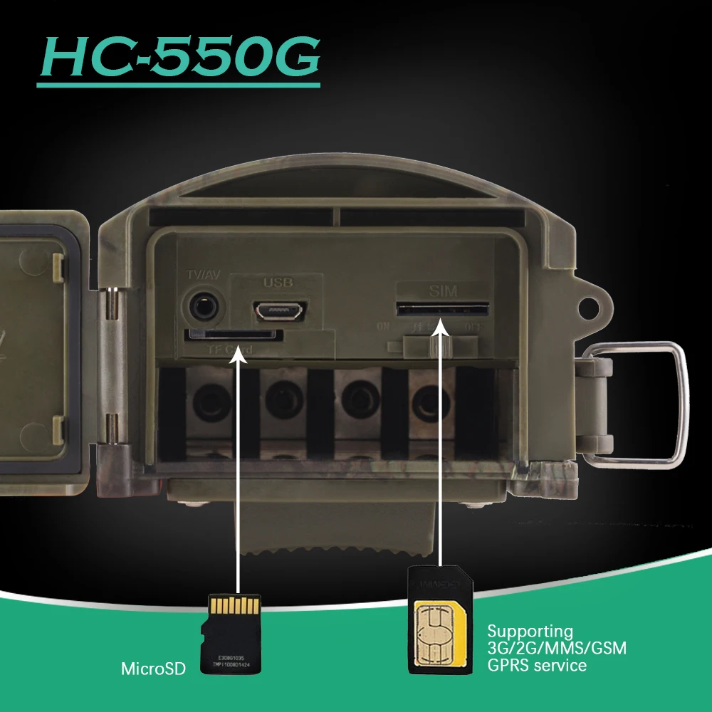 Охотничья камера HC550G для домашнего видеонаблюдения с ночным видением Full HD 1080P MMS