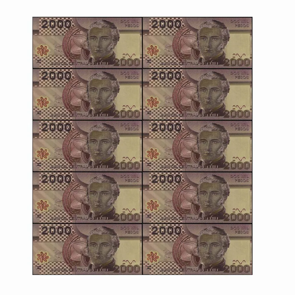 Оптовая продажа 2000 Poes Чили цветные золотые банкноты креативные для подарков