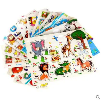 Деревянные пазлы-клатчи для детей 1-2-3-4 лет | Игрушки и хобби