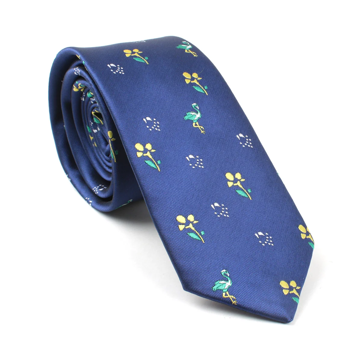

Slim Ties Men Jacquard Woven Neckties Plants Flower Gravata Mens Tie for Wedding Party