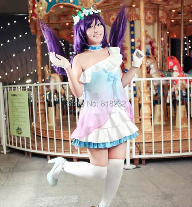 Шифоновая футболка с надписью Love Live Yume no Tobira Dreams Gate Nozomi Tojo Униформа наряд аниме