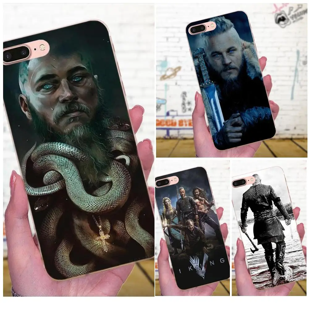 Для Galaxy A3 A5 A7 On5 On7 2015 2016 2017 Grand Alpha G850 Core2 Prime S2 I9082 мягкие сумки Чехлы Ragnar Lothbrok Vikings Bling