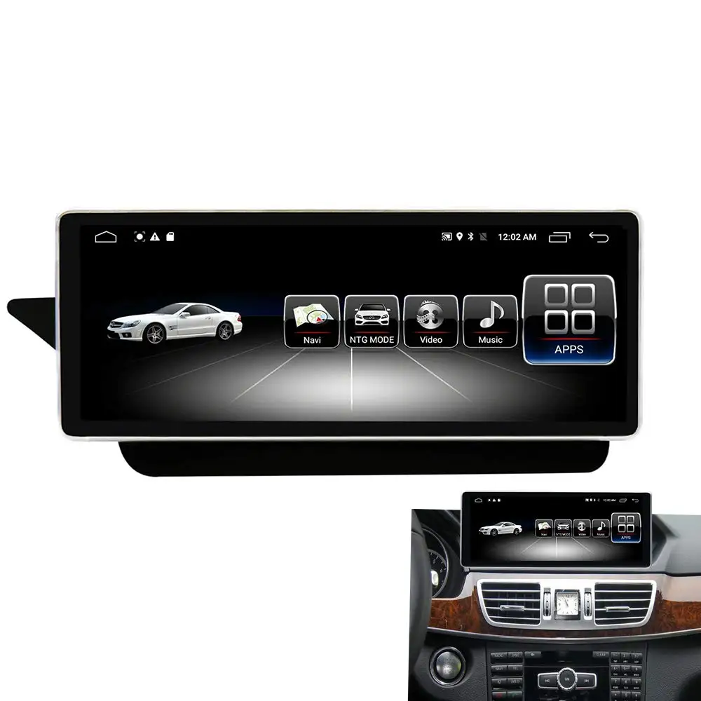 OZGQ Авто Радио стерео для Mercedes Benz E Class W212 Android 8 0 64G 10 25 дюймов сенсорный экран 2010 2015