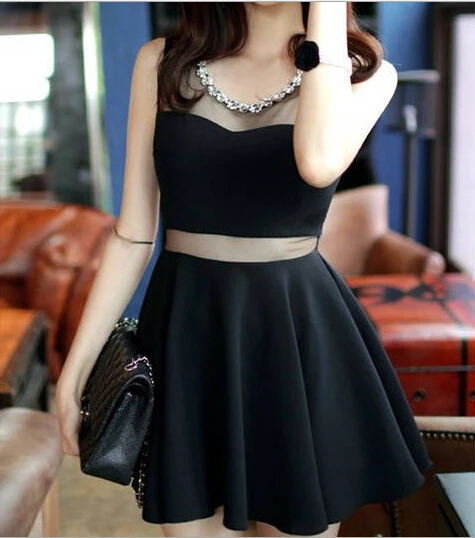 Сексуальное платье новое поступление Лето 2017 г. корейский перспектива женское