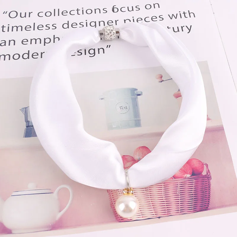 RUNMEIFA роскошное Брендовое акриловое ожерелье с кулоном шелковый шарф богемный