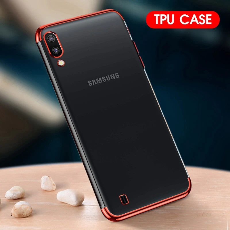 Чехол для samsung Galaxy A50 A20 A40 A70 M10 M20 M30 A10 A30, прозрачный противоударный чехол из мягкого ТПУ