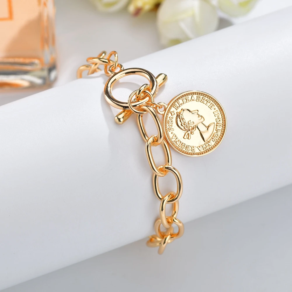 MESTILO 2019 панк Модные женские ювелирные изделия золотого цвета большие цепи камея