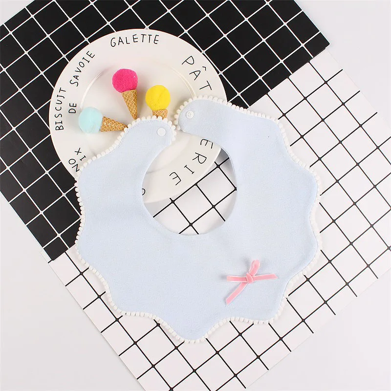 New Cotton Flower Baby Girls Bib 360 Round Bibs For Cute Mouth Towel Infant Boys Saliva Clothing | Детская одежда и обувь