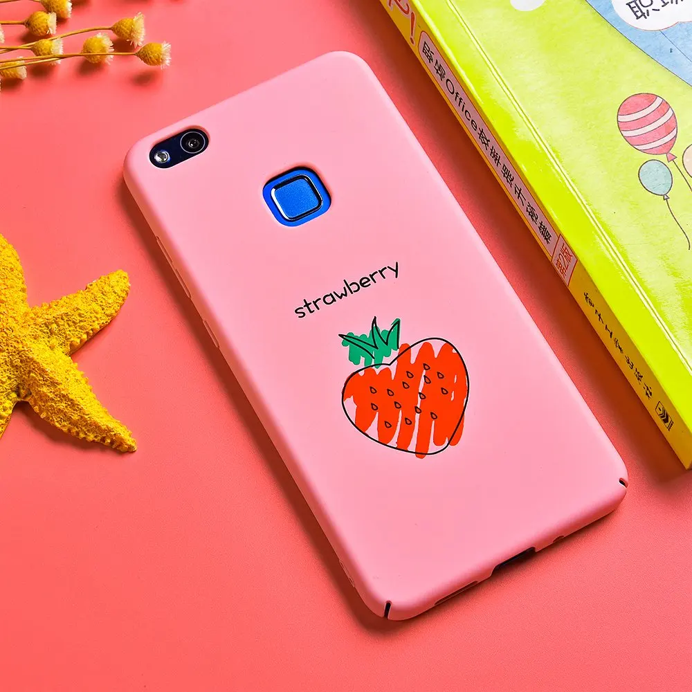 Tomkas Мода рисунком случае huawei P10 Lite чехол милые животные мультфильм PC задняя