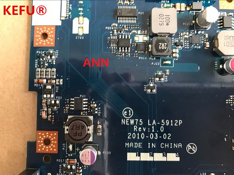 KEFU для ACER 5552G 5551G материнская плата ноутбука NEW75 LA-5912P+ радиатор = LA-5911P MB. BL002.001(MBBL002001) DDR3