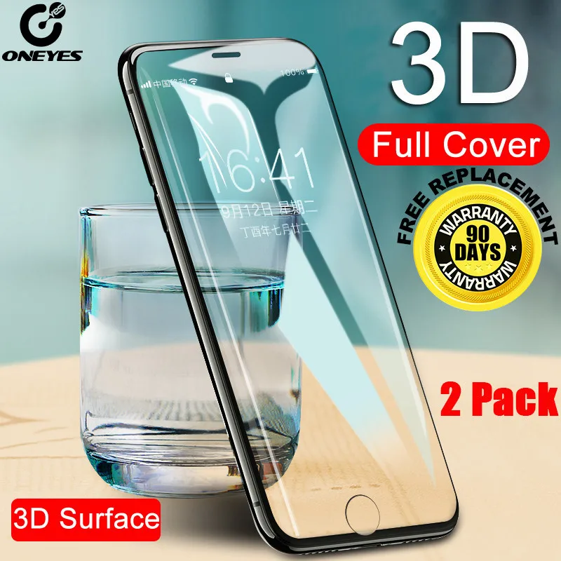 [2 упаковки] 3D Защита экрана для iphone 6 стекло 7 полное изогнутое мягкое закаленное 6s