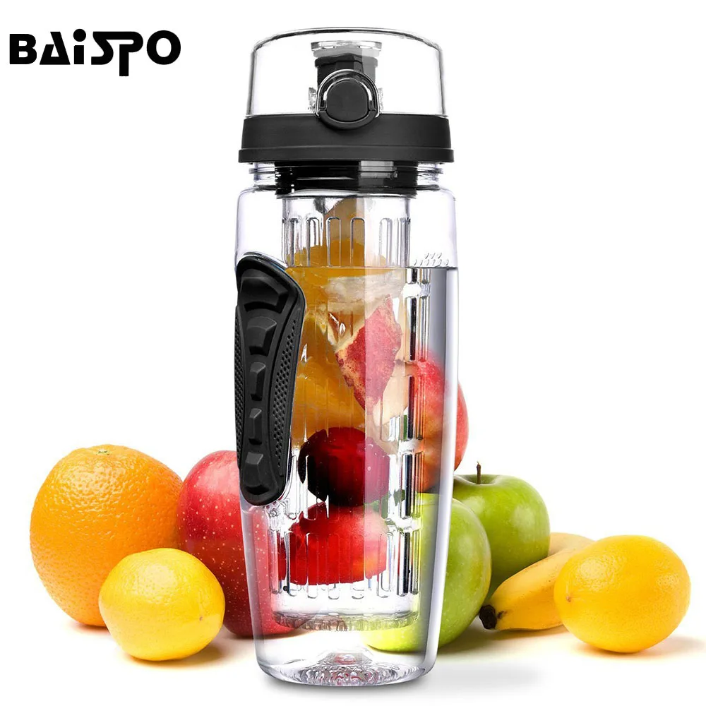 BAISPO 32 унций 900 мл BPA бесплатно фруктовой заваркой сок шейкер Спортивная бутылка