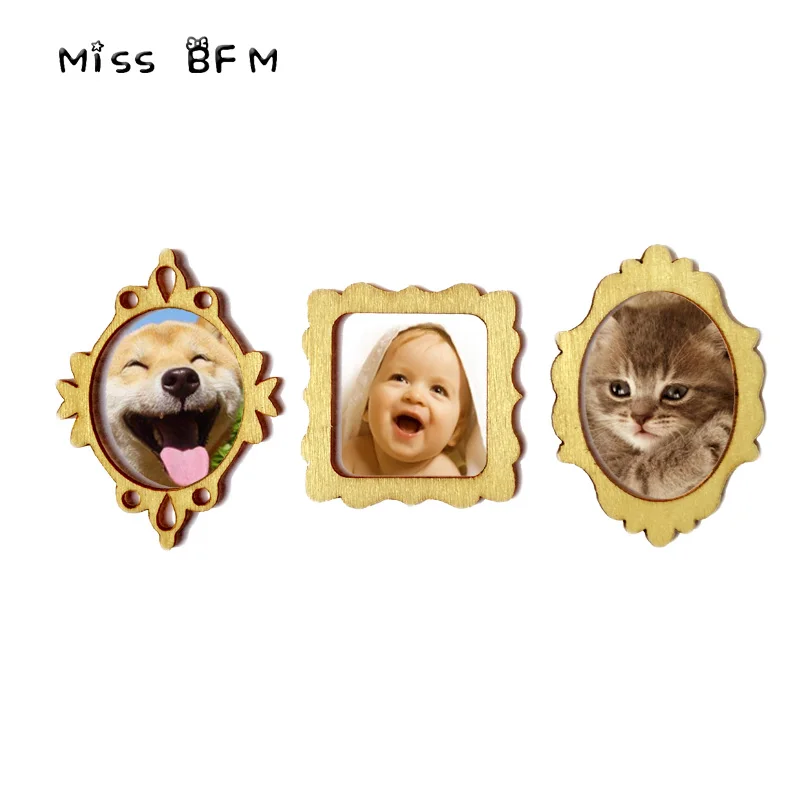 72 шт Деревянная Мини фоторамка цветущее дерево ремесла свадебные украшения для