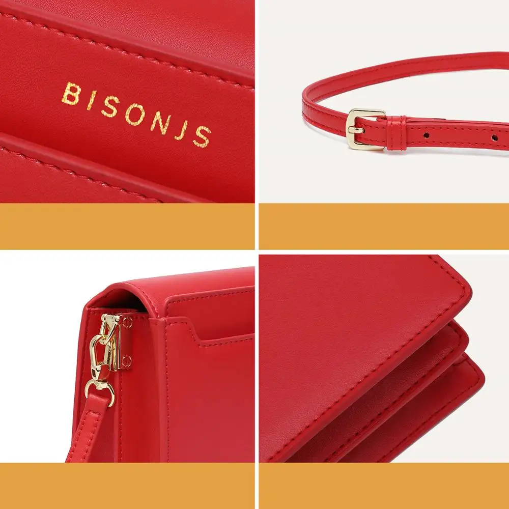 BISON DENIM, коровья кожа, сумка на плечо, женские роскошные сумки через плечо, известный бренд, женская сумка, сумка-мессенджер, B1683