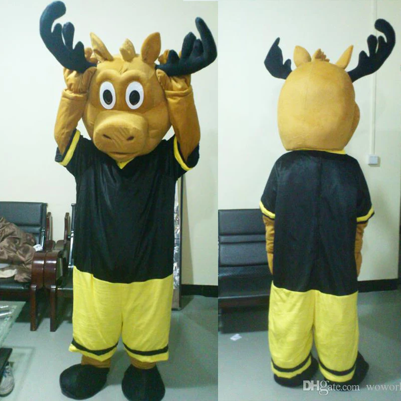 Ohlees реальная картина Moose в спортивном костюме костюм талисмана Взрослый размер