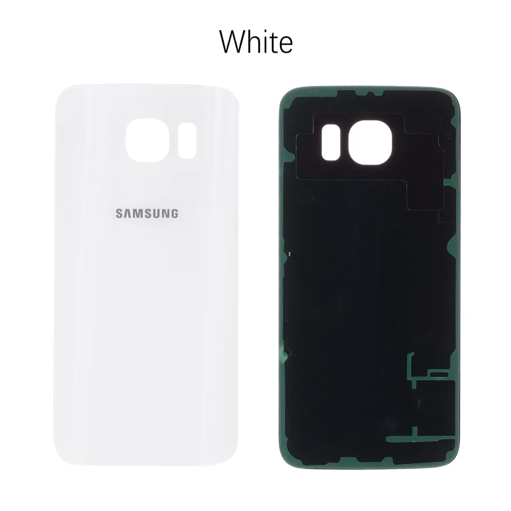 Задняя крышка батарейного отсека для samsung Galaxy S6 задняя крышка корпуса батарейного отсека чехол запасные части