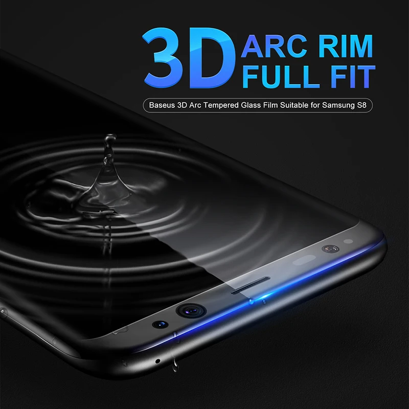 baseus screen protector for samsung galaxy s8 3d curved full cover protective film for samsung s8 plus film tempered glass film free global shipping