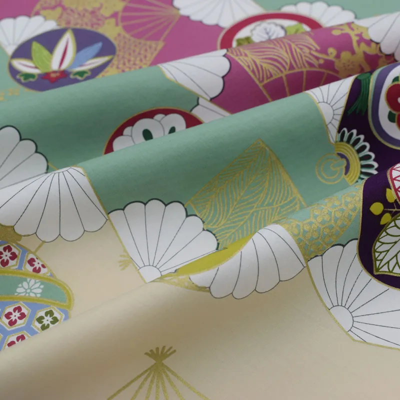 Горячая штамповка вентилятор реактивной окраски стрейч хлопок ткань для платья