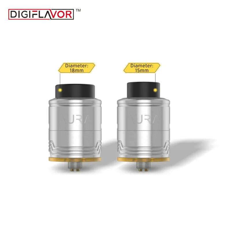 Оригинальный атомайзер Digiflavor Aura RDA 1 5 мл емкость испаритель 24 мм Диаметр BF разъем