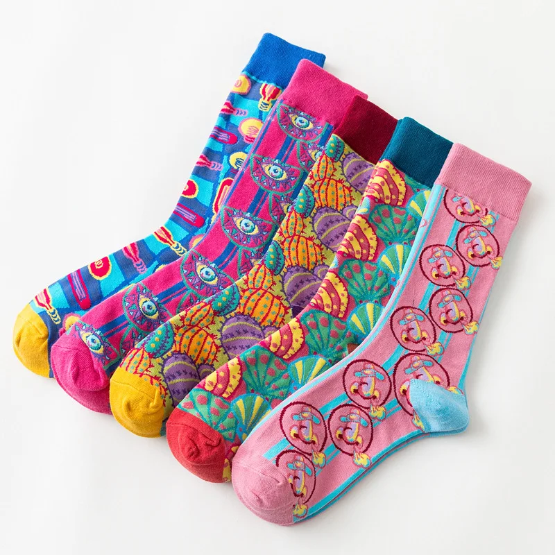 2019 весна новые женские морепродукты Tide индивидуальные носки новинка искусство