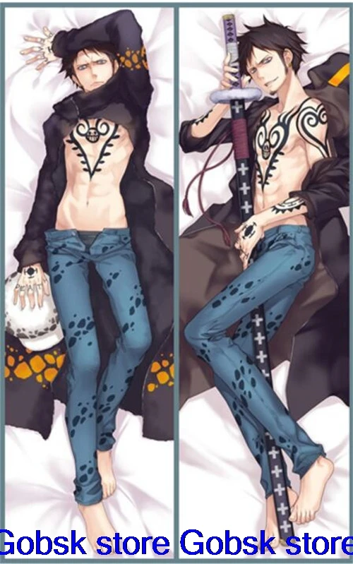 Обновление аниме Dakimakura цельный Roronoa Zoro Trafalgar права Dakimakura тела Наволочка Чехол обниматься тела Чехол - Цвет: 2