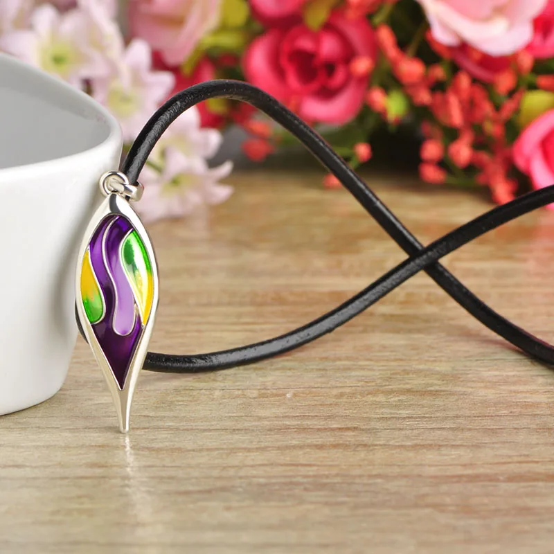 Blucome Latest Enamel Leaves Long Earrings Necklace Set Wedding Women Girls Jewelry Sets Black Rope Chokers Pendants Pendientes | Украшения