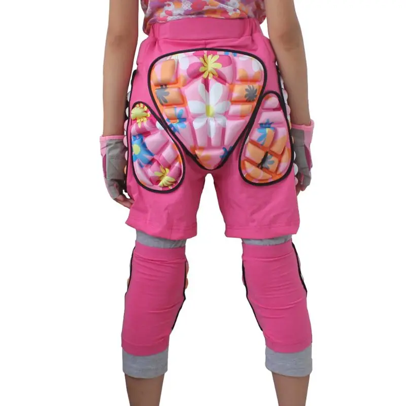 3D Lycra Cotton EVA Padded Hip Protective Elastic Short Pants Gear Guard Adult Kids Skiing Skating Cycling Sports Accessory
