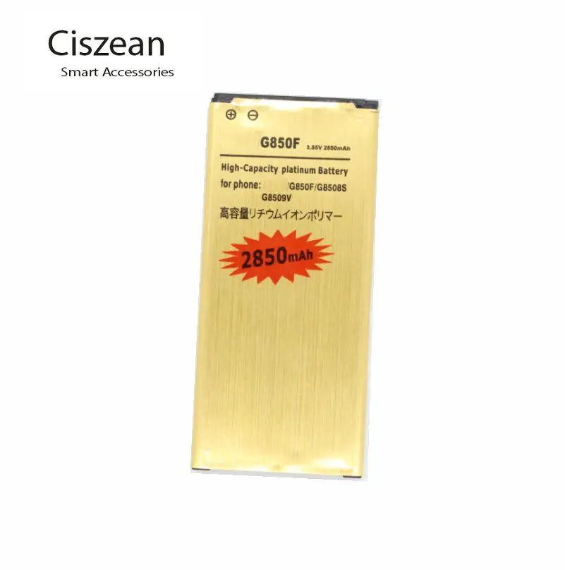 1x 2850mAh EB-BG850BBC EB-BG850BBE Gold Battery For Samsung Galaxy Alpha G850 G8508 G8508S G8509v G850F G850T Batterie Batterij | Мобильные