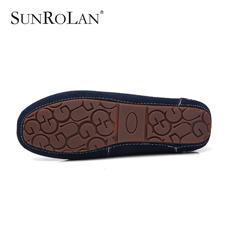 SUNROLAN/2017 г. весна Для женщин замшевые Лоферы для Slip-On дамские Мокасины Удобная